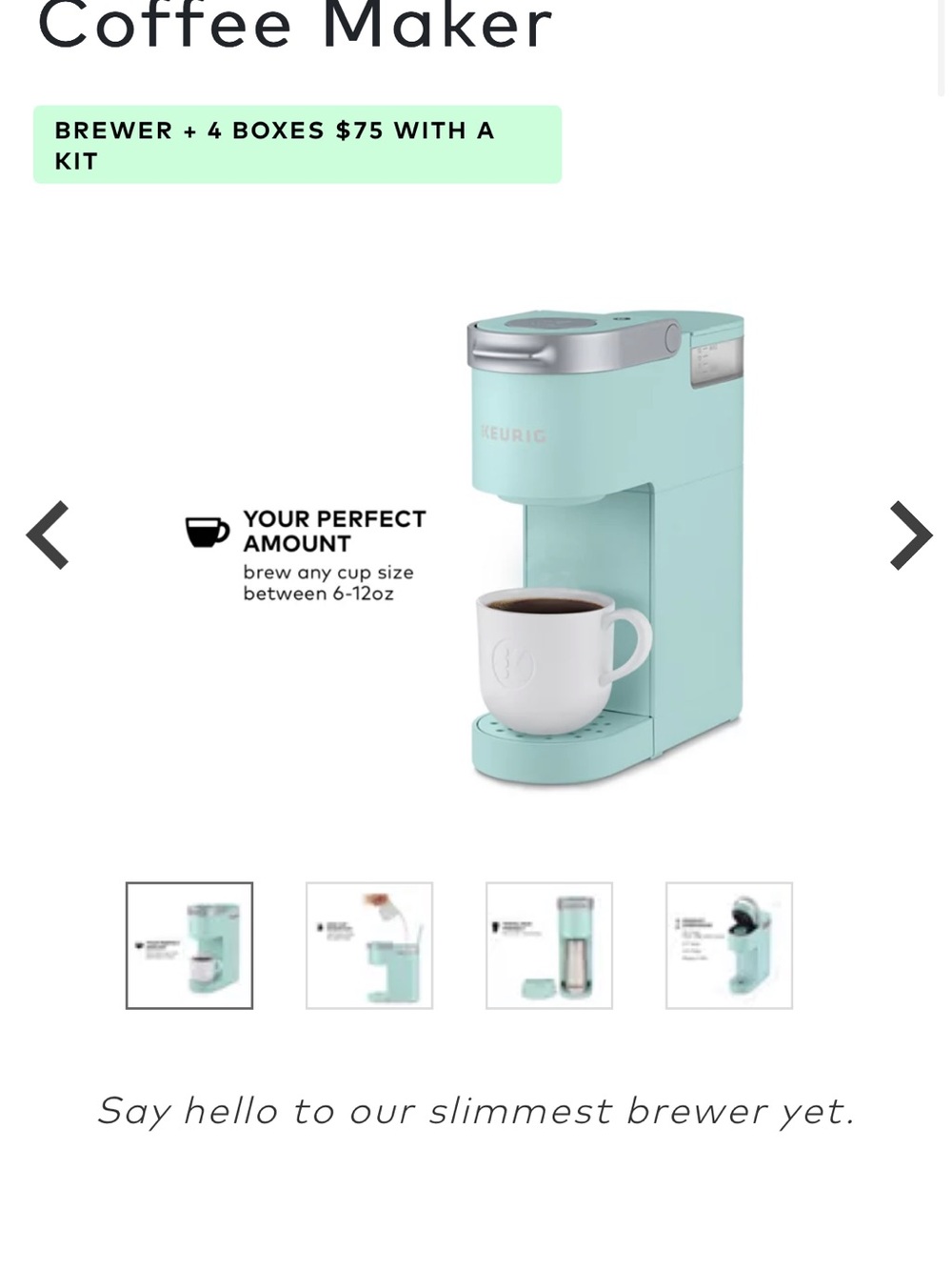 Keurig turquoise Green Single-Serve Coffee Maker - Picture 6 of 6